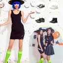 Senker Fashion Women's Knee High Socks Cotton Stockings for Women Long Striped Tube Boot Sock for Casual Outdoor Sport (Green)