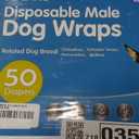 XPCARE 50 Count Disposable Male Dog Diapers, Male Dog Wraps,Super Absorbent Leak-Proof Fit (X-Small)