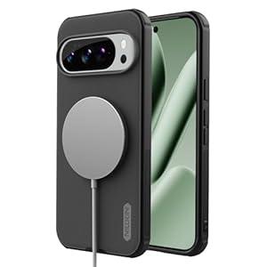 Nillkin for Google Pixel 10 Pro XL Magsafe Case, Built-in Magnets Compatible with MagSafe, Thin Slim Fit, Shockproof Protective, TPU+PC Dual Protection, Phone Case for Pixel 10 Pro XL 6.8-inch, Black