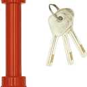 DoubleLock Titan Hitch Pin Lock. Class III & IV 5/8-Inch Thick Lock for 2.5"-2.7" Wide Receivers. Rubberized Cap, Weather-Resistant, Anti-Theft Security for RV, Trailer, Truck, or UTV Hitches.