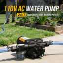 110V AC Water High Pressure Pump, 5.0 GPM 55 PSI Fresh Water Transfer Diaphragm Pump with Smart Pressure Switch, Self Priming Water Booster Pumps for House Garden Sprinkler Irrigation Faucet