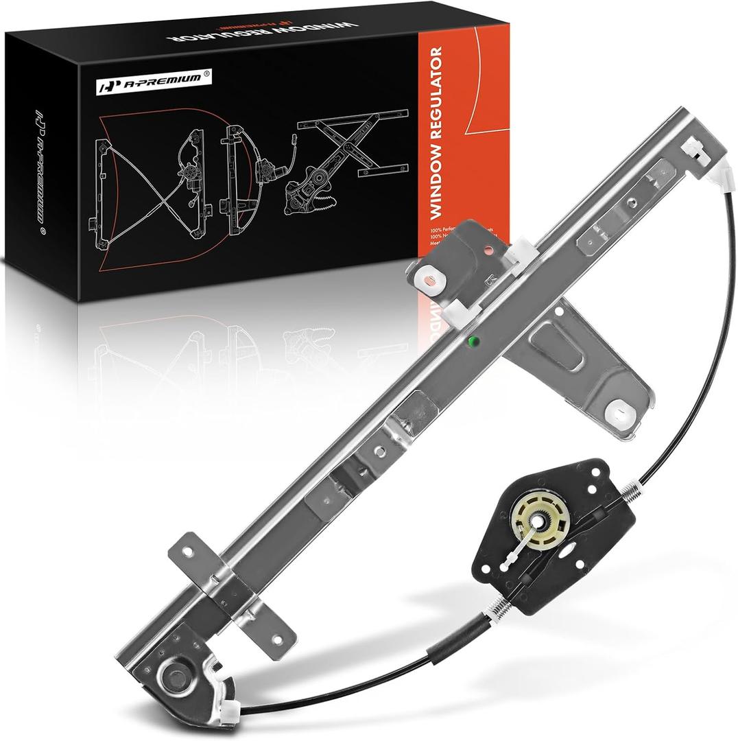 A-Premium Power Window Regulator Without Motor Replacement for Jeep Grand Cherokee WJ 2001-2004 Front Right Passenger Side (with 32 Tooth Gear)