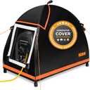 IGAN Small Inverter Generator Tent Cover While Running, Compatible for Honda and Most 1000~2300 Watts Generators, Portable Outdoor All-Weather Tarpaulin Cover for Rain, Orange
