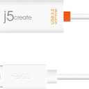 j5create JUC500 Data, Keyboard, and Mouse Sharing/Transfer USB 3.0 Cable Transfer Data Between Mac and Windows [Wormhole Switch]