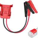 Jumper Cables alligator clips Compatible with Mil.waukee M18 18V Batteries, Silicone wire 8AWG 1.3FT Automotive Booster Cables for Jump Starting Tool Battery, Temperature resistance 392 200