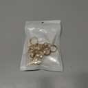 2 x Hzopcw 2pcs Gold Bag Extender Chain, Bow Pearl Purse Extender Chain for Women, Metal Bag Chain Charms for Handmade Shoulder Crossbody Bags Wallets Clutches