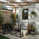 Portable Dog Crates & Playpen, 32'' Metal Pet Pen for Small/Medium Dogs, Indoor/Outdoor, Easy-Carry Straps, Rustproof, One Door