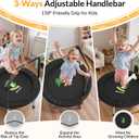 BCAN SP1 36'' Toddler Trampoline, ASTM Certified - Kids Trampoline for Ages 1-6, Foam Handle & Safe Thickened Cover, Mini Trampolines for Kids Indoor, Easy to Assemble| FED Fitness