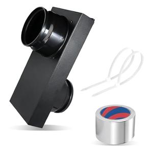 Upgraded 84049 Periscope Dryer Vent, 0-5" Adjustable Periscope Dryer Vent Kit, Clothes Dryer Replacement Vents Tight Space for Laundry Room with Aluminum Foil Tape and 4 Nylon Ties