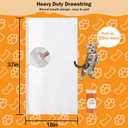 Cat Litter Box Liners 30 Count, 37" x 18" Jumbo Cat Litter Bags with Drawstring, XL Heavy Duty Litter Pan Liners, Litter Box Liners Tear Leak Resistant for Pet Supplies Simple Access