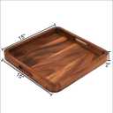 Kalmar Home 15" Square Serving Tray - Solid Bottom