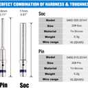 JRready ST6295 Deutsch Solid Contact, Deutsch Solid Pin Size 20, Closed Barrel Contacts Kit, Solid Contacts for DTM Connectors,16-22AWG,7.5A,Purple Stripe,50 Pairs