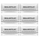 Waterproof Sealant Mastic, 6 Pack New Type White Seal Putty Waterproof Duct Seal Repair Sealing Clay, Quick Mending Mud for Drain Connection, Suitable for Wall Hole, Air Conditioning Hole Repair