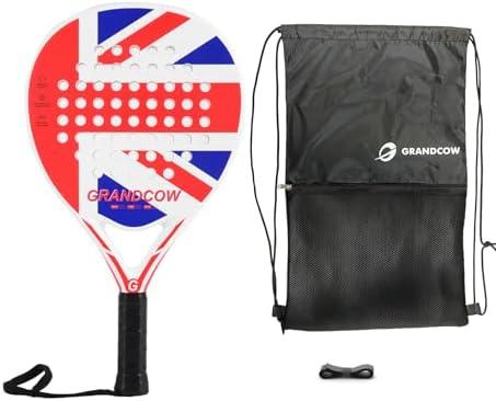 Padel Racket Carbon Fiber Power Lite Pop Tennis Paddle Paddleball Racquets Pack Of 2. One Is Damaged.