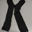 YMYDYFC Girls Knee High Socks Kids Toddler School Uniform Dress Sock Black_3pack Large（9-11Years）