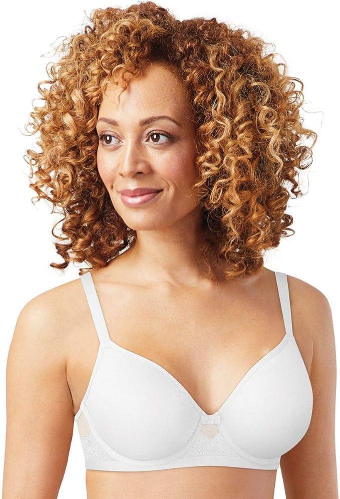 Bali Women's One Smooth U Ultra Light Illusion Neckline Underwire Bra, White, 38D