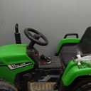 12V Ride on Tractor with Trailer and Remote Control,Toddler Kids Electric Vehicle Car with LED Headlights,2+1 Gear Shift,MP3 Player,USB,Speed Up to 5mph (25W,Tread Tire,Green)