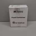 TBMax Dog Food Storage Container 5-7 lbs, Airtight Cat Food Container with Larger Spout & Measuring Cup, Portable Pet Food Storage Dispenser for Small Animal Kibble Storage, Bird Seed Container (Clear&White)