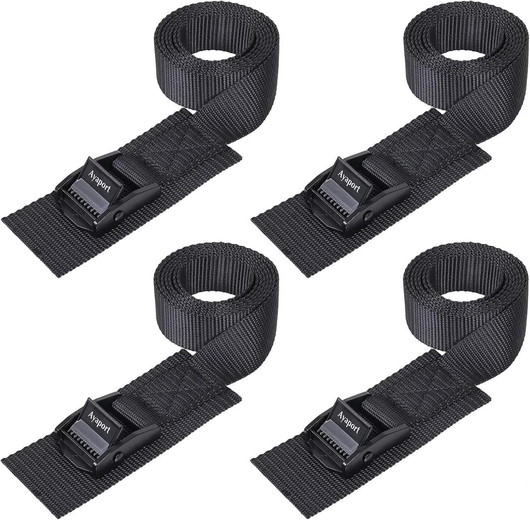 Ayaport Adjustable Cam Buckle Lashing Straps 4ft 4pack Tie Down Straps
