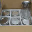 WELLIFE Wide Mouth Mason Jars, 6 Pack Mason Jars 32 oz for Pickling, Canning, Fermenting and Food Storage, Microwave & Dishwasher Safe