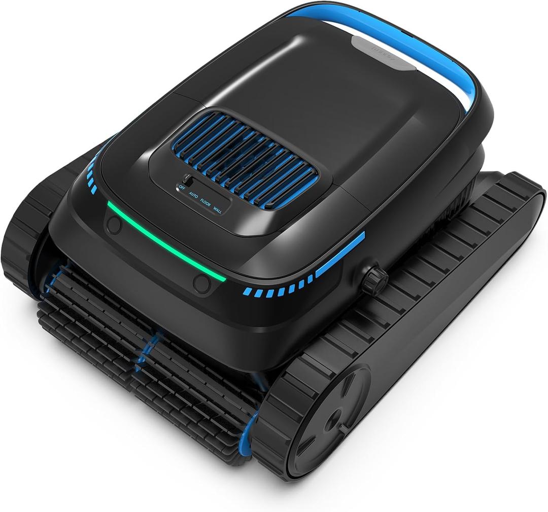 Cordless Robotic Pool Vacuum Cleaner for Inground & Above Ground Pools