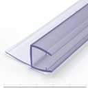 Side Seal Strip for Shower Door Sweep Stop Shower Leaking, 5-Pack*15.7inch Frameless Glass Seal Strip for 3/8 Glass,Total Length 78.75, 5 Section Segmented Installation(15.7inch*5)