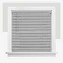 CHICOLOGY Cordless Mini Blinds for Indoor Windows, 73" W x 48" H, White Vinyl 1" Slats with Tilt Wand, Light Filtering to Room Darkening, Moisture-Resistant, Child-Safe, Screw-Mount Installation