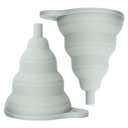 Silicone Collapsible & Coolant Funnel for Car & Oil Change with Sage Gray Matte Finish by Serro
