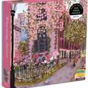 Blooming Streets 500 Piece Puzzle from Galison - Beautifully Illustrated Jigsaw Puzzle of a Local NYC Street, Fun & Challenging, Unique Gift Idea