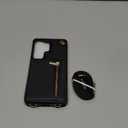 Crossbody Wallet Case for Samsung Galaxy S26 Ultra with Card Slots Holder, Women PU Leather Lanyard Strap [RFID-Blocking] Zipper Purse Cover with Kickstand for Galaxy S26 Ultra ZP Black