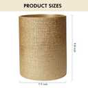 Gold Waste Basket Luxury Stone Bathroom Garbage Can, Modern Bathroom Office Trash Can, Resin Wastebasket, Garbage Receptacle Bin for Bathrooms, Offices, Powder Rooms, Kitchens (Gold)