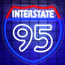 Route Neon Sign for Wall Decor Dimmable LED 95 Road Sign for Garage Auto Enthusiast Man Cave Office Bar Bedroom Party Christmas Birthday Gift Decoration Size13.1 * 13.1