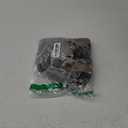 Floerns Women's Elegant Overlay Mesh Long Sleeve Scallop Hem Party A Line Dress Black Medium