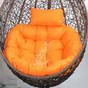 Egg Chair Cushions Large Round Cushions Replacement for Swing Egg Chair, 45"L*45"W*4"T