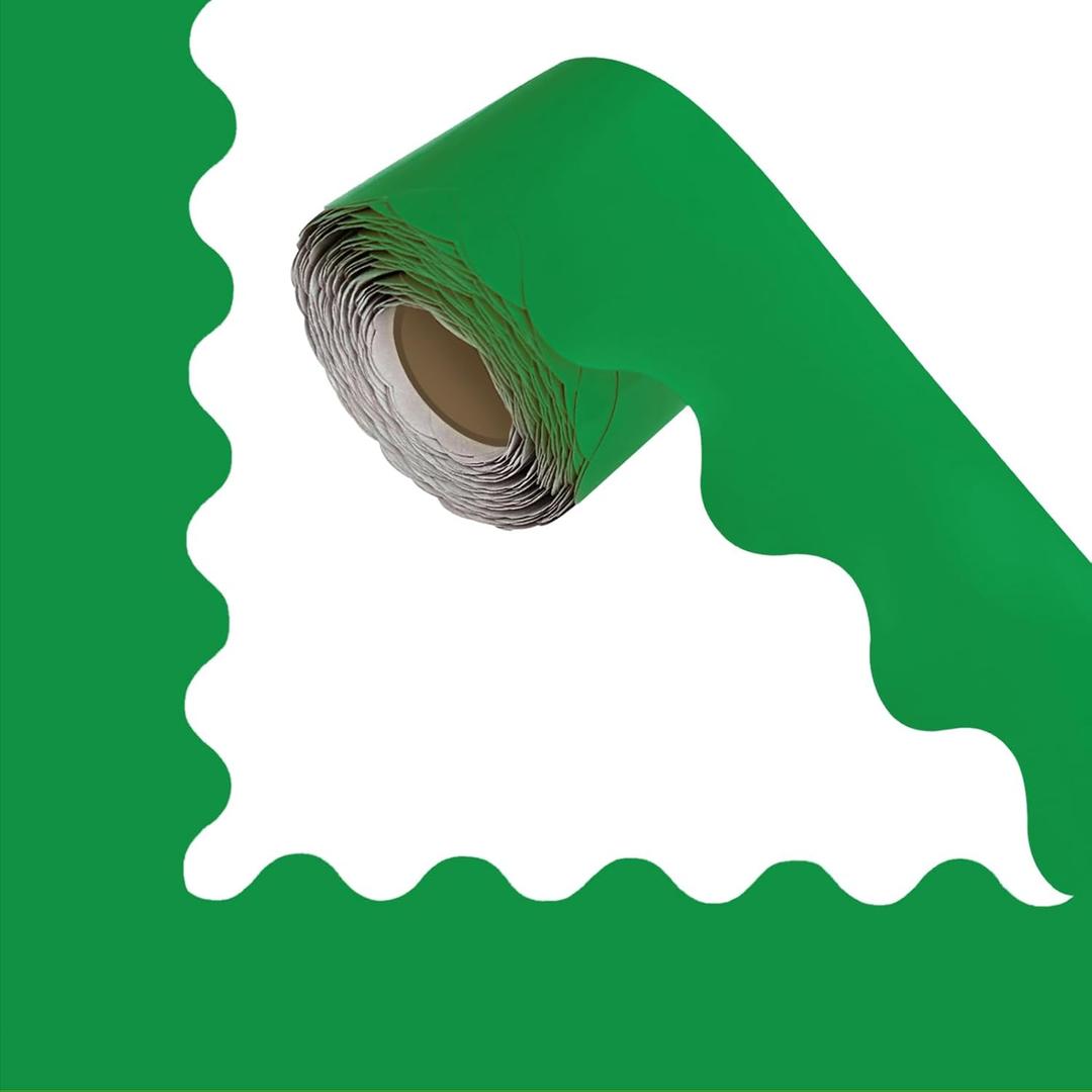 69Feet Bulletin Board Borders,Classroom Decor,Suitable for Poster Boards,Whiteboard,Wall Decoration,Party,Decoration with Classroom Border Panels(Green)