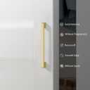 10 Pack 5 Inch(128mm) Kitchen Cabinet Handles Brushed Gold Cabinet Pulls Kitchen Cabinet Hardware Drawer Pulls for Cupboard Wardrobe