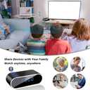 NJINALW Smart Clock Camera, WiFi HD 1080P Wireless Mini Camera with Night Vision, Motion Detection, and Remote Viewing, Nanny Cam for Baby/Elder/Pet Care, Home Indoor Security
