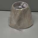 ALUCSET Small Lamp Shade, 5" Top X 9" Bottom X 7" High Beige Linen Lampshade, Barrel Shape Modern Lamp Shades for Table Lamp Wall Sconce, Rustic Style, No Assembly Required, Spider Fitter