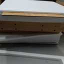 Nightstand with Charging Station, LED Light, 3-Drawer, Natural, Bedroom, 18.9 inches x 14.4 inches x 23.3 inches