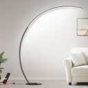 Dimmable LED Floor Lamp with 3 Color Temperatures, Ultra Bright 2000LM Arc Floor Lamps for Living Room, Modern Standing Tall Lamp with Remote Control Reading Floor Lamp for Bedroom Office Classroom (Matte Black-67 inches)