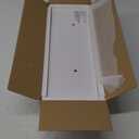 AMADA HOMEFURNISHING Floating Shelves, Wall Shelves for Bathroom/Living Room/Bedroom/Kitchen Decor, White Shelves with Invisible Brackets Set of 3 - AMFS08