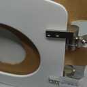 CHURCH Toilet Seat, Easy Clean Hinges Release for Deep Cleans, Durable Enameled Wood Seat, Elongated, White