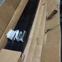 FOREHOGAR Metal Fence Post 4 Feet Black, Pack of 15, T Post for Wire Fence, No Dig Steel U Post Fencing for Lawn Garden Wire Mesh Fence Poles Sign Outdoor Light Duty