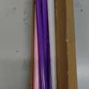 RGQSUN LEDs Flameless Advent Candles Sets of 5 Christmas Advent Candles Battery Operated Flickering Flameless Taper Candle for Christmas Wreath Advent Decor(Battery is not Included)