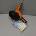 Drain Auger, Clog Remover with Drill Adapter, 25 Feet Flexible Plumbing Snake Use Manually or Powered for Kitchen, Bathroom and Shower Sink, Comes with Gloves (orange)