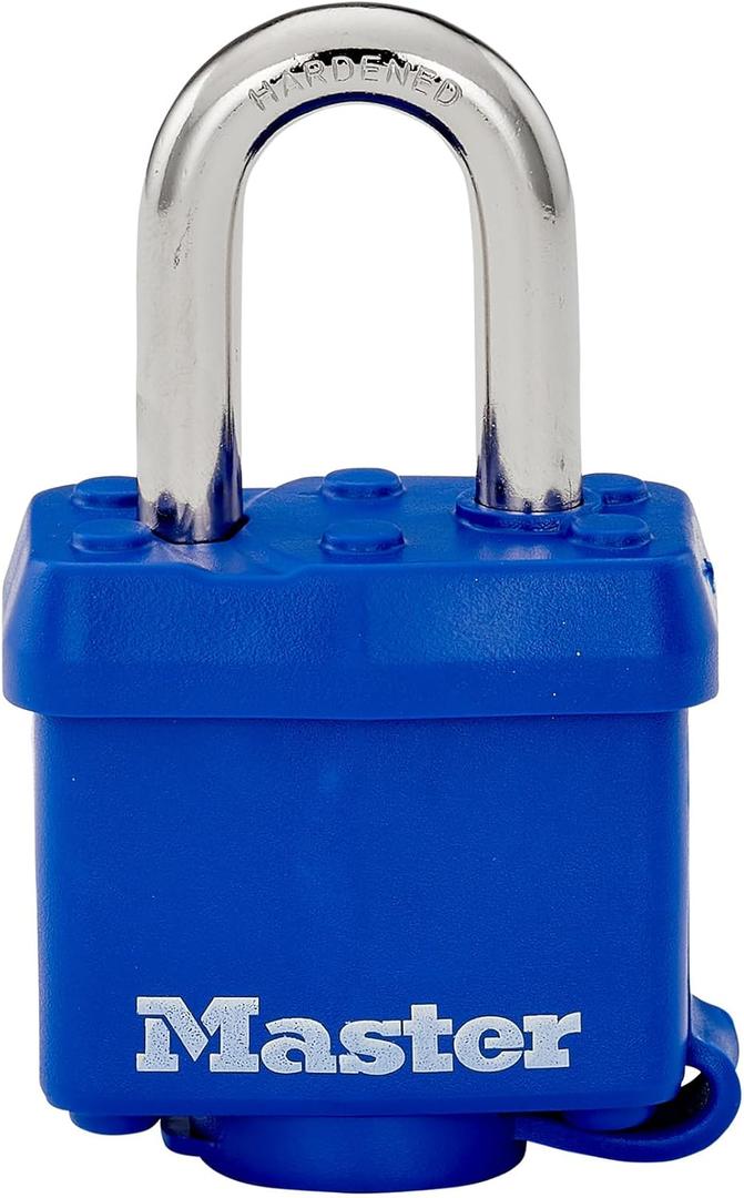 Master Lock 312D Weatherproof Padlock, 1 (Navy Blue)