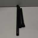 QINGYUN Black Tension Curtain Rod 28 to 48 Inch Spring Rod No Drilling Adjustable Shower Curtain Rod for Windows, Bathrooms, Closet, Kitchen