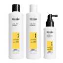 NIOXIN Scalp + Hair Thickening System Kits | For Natural, Colored, & Damaged Hair with Light to Progressed Thinning | Strengthen & Boost Hair Density with Niacinamide & Biotin | 1 Month Supply