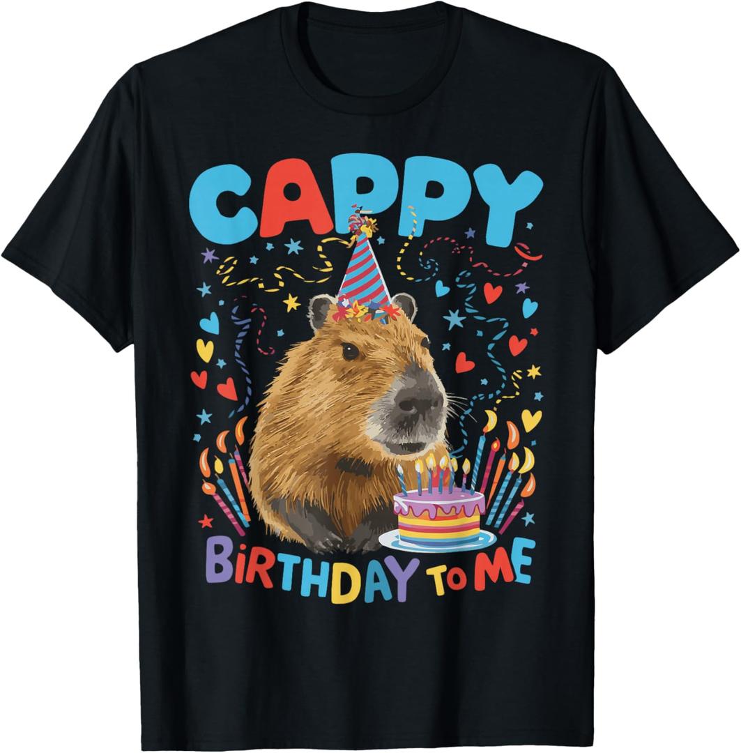 Cappy Birthday To Me Capy Birthday T-Shirt, Size: L