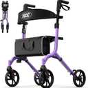 VOCIC Z27 Ultralight 12.7 lbs Rollator Walker with Seat for Seniors